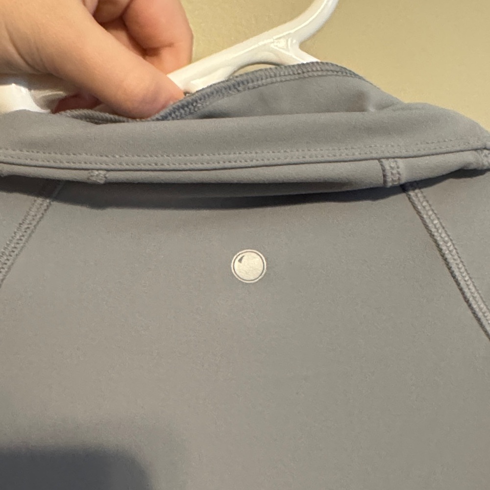 Women's Gray Quarter-Zip Athletic Jacket - Picture 4 of 5